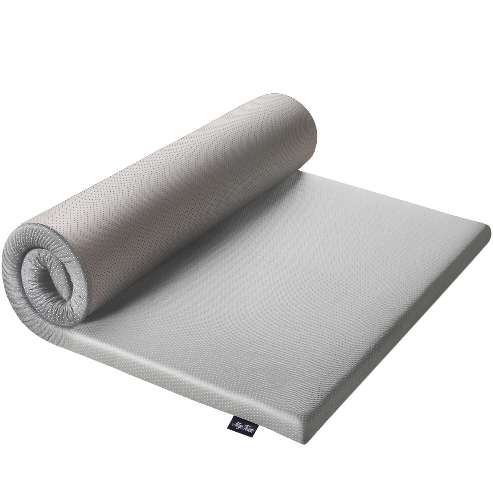 MyeFoam マットレス 高反発 シングル 厚さ5cm 敷布団 腰の悩みから解放 硬さ180N 寝返りサポート 防ダニ 抗菌防臭加工マットレス カバー洗える 収納袋付き グレー