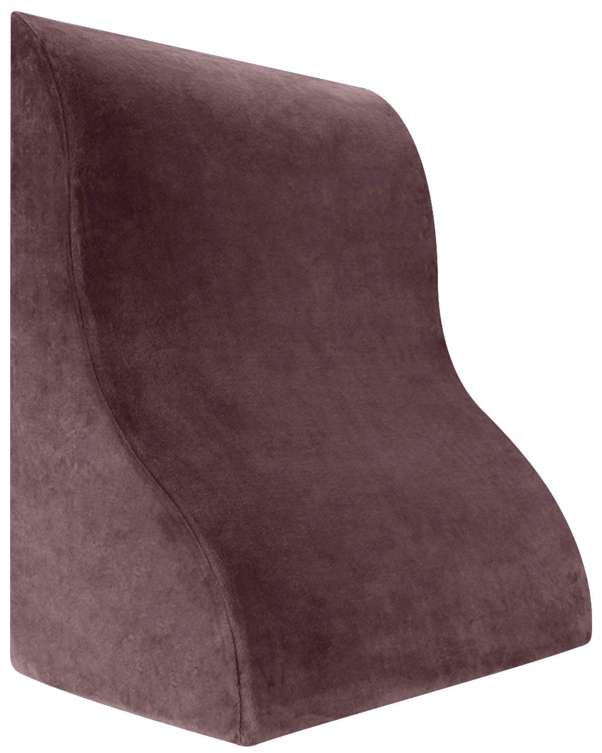 Meiz 腰枕 腰クッション 背あて ランバーサポート 三角型 就寝用 足上げ 体圧分散 体位変換 高齢者向け テレビ枕 なだらか枕 ベルボア生地 カバー洗濯可 ブラウン