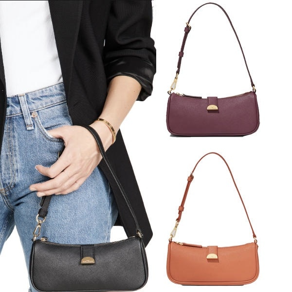 サフィアーノレザー クレセント 三日月 ミニ 2way クラッチ ショルダーバッグM0016449