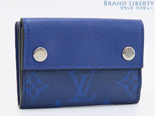 超美品ルイヴィトンタイガラマモノグラムディスカバリーコンパクトウォレット三つ折り財布コンパクト財布コバルトブルーM67620