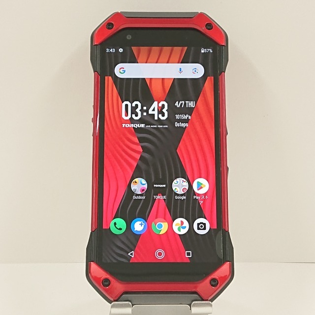 TORQUE 5G KYG01 au レッド 送料無料 本体 c07787 【中古】 22,575円