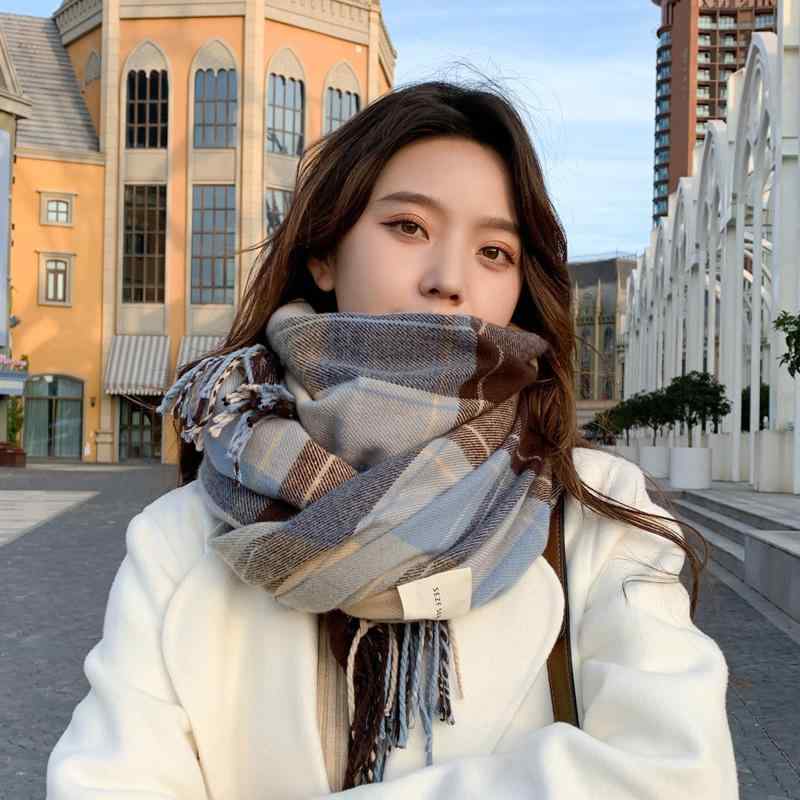 レディース ファッション 秋冬 ニット スカーフ マフラー 女性 韓国 ネックウォーマー かわいい