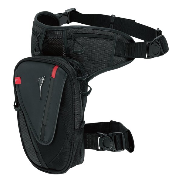 バイク用 レッグバッグ ブラック K3602