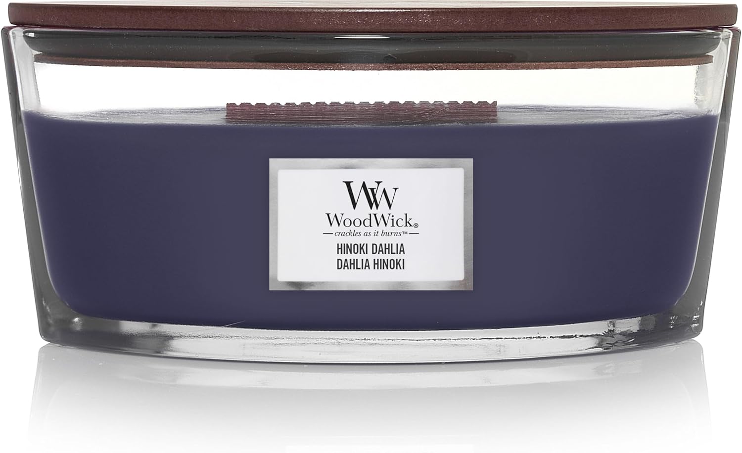 WoodWick ウッドウィック HEARTHWICK ハースウィック Lサイズ ヒノキダリア HINOKI DAHLIA アロマキャンドル[並行輸入]