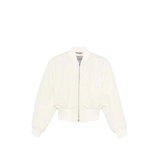 BALENCIAGA Women Bomber Jackets 872303 TTO29 9002 WHITE