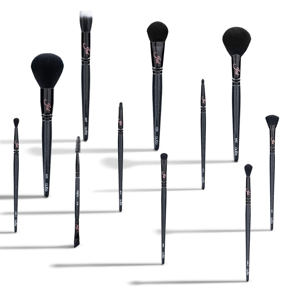 Jed メイクアップブラシセット 11種（ポーチ付き）