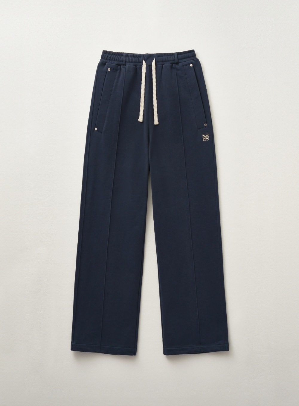 【SATUR】 (W) TEO COTTON BANDING SWEATPANTS : CLASSIC NAVY