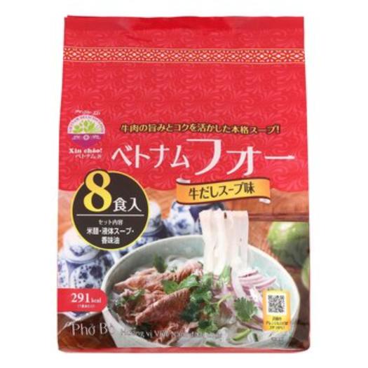 【倉庫直送】シンチャオ ベトナム フォー 牛だし 8食入り x 2個セット