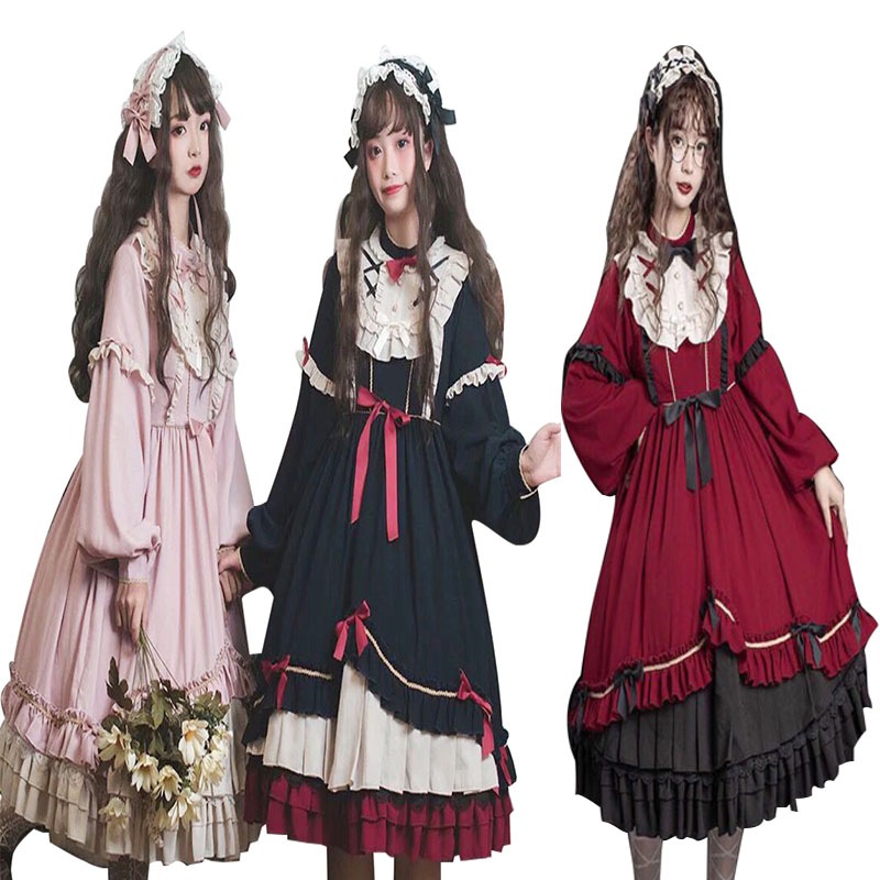 ロリータ クラロリ ギンガムチェック 白黒 ワンピース メイド服 仮装 コスチューム