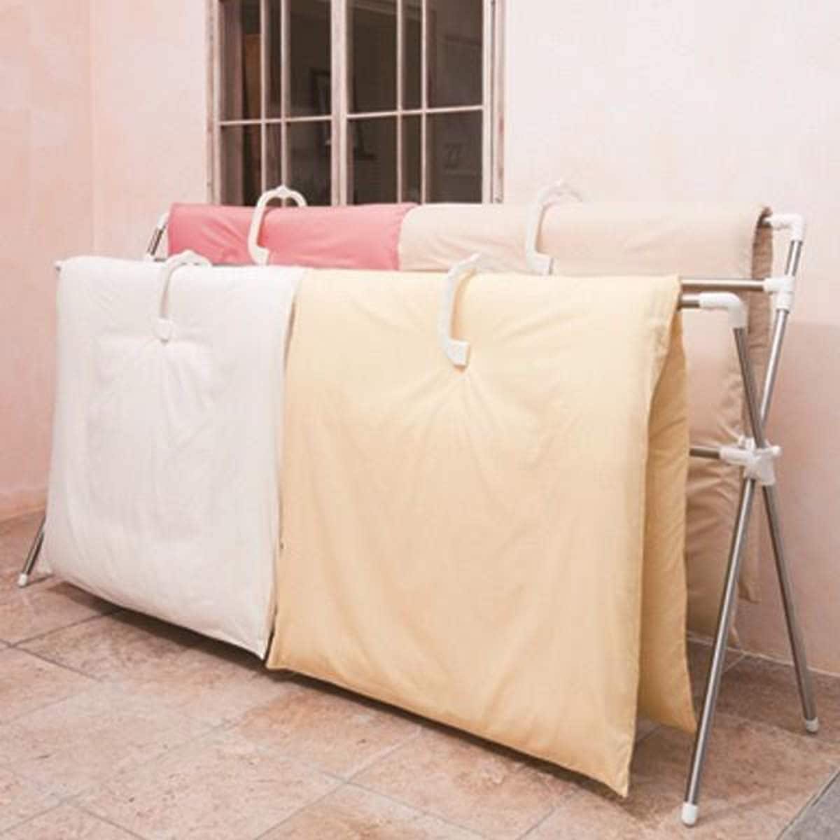 布団干し 室内 PORISH 組立式伸縮布団干しX型 伸縮 コンパクト ステンレス 布団 物干し 干し スタンド ふとん 干す 室内物干し 部屋干し ふとん干し