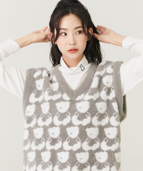 BEAR ECO FUR VEST 韓国正規品