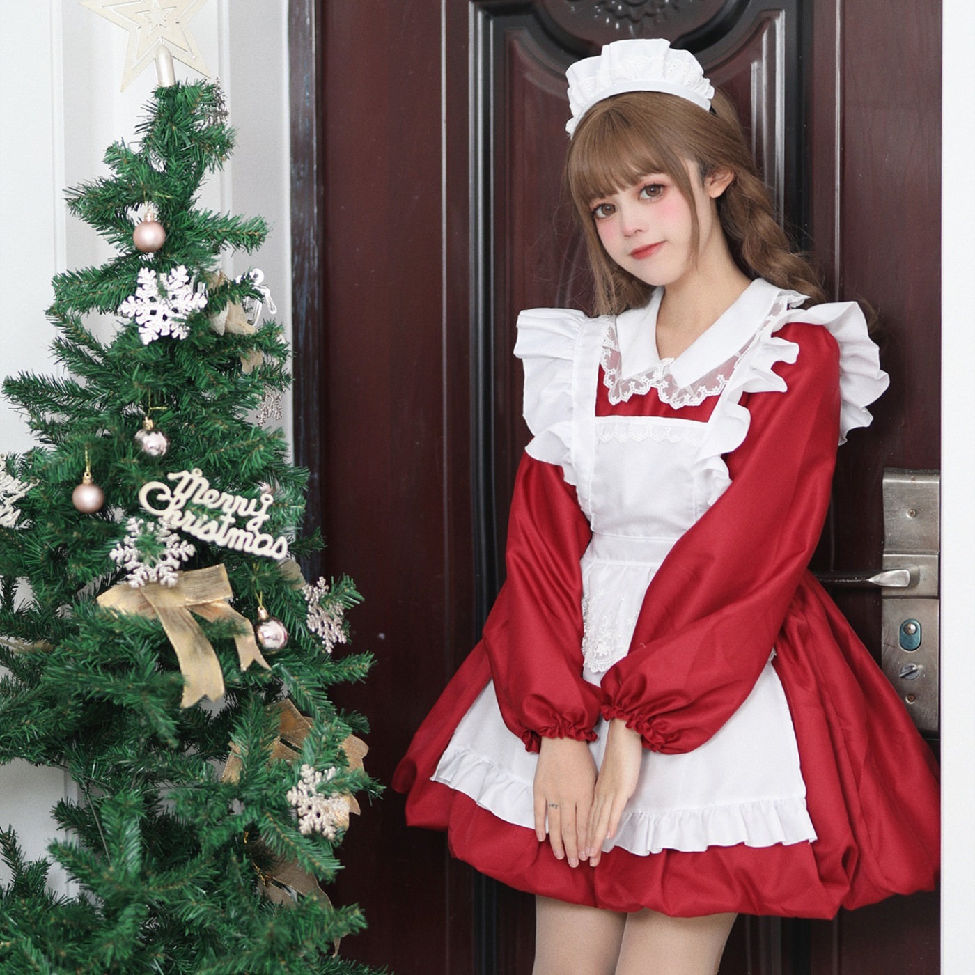正規品lolitaクリスマスメイド服可愛いメイドコスプレコスチューム