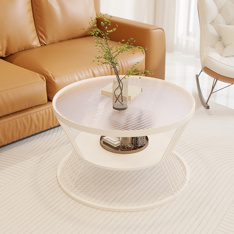 サイドテーブル コーヒーテーブル 丸 ラウンド 直径80 ガラス 収納 リビング ソファ ベッドサイド 寝室 おしゃれ 北欧 モダン 白 黒 金