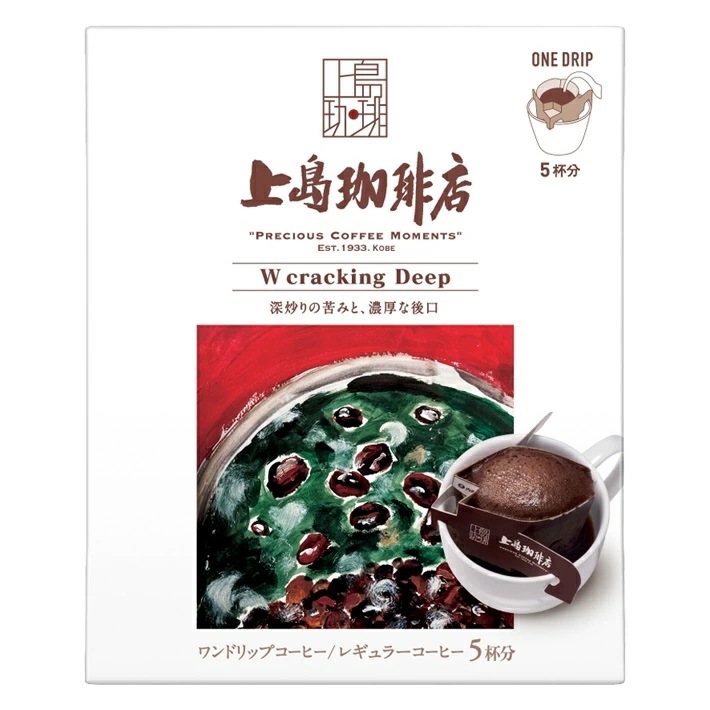 【送料無料】上島珈琲店 ワンドリップコーヒー W cracking Deep 5P12個(60杯分)