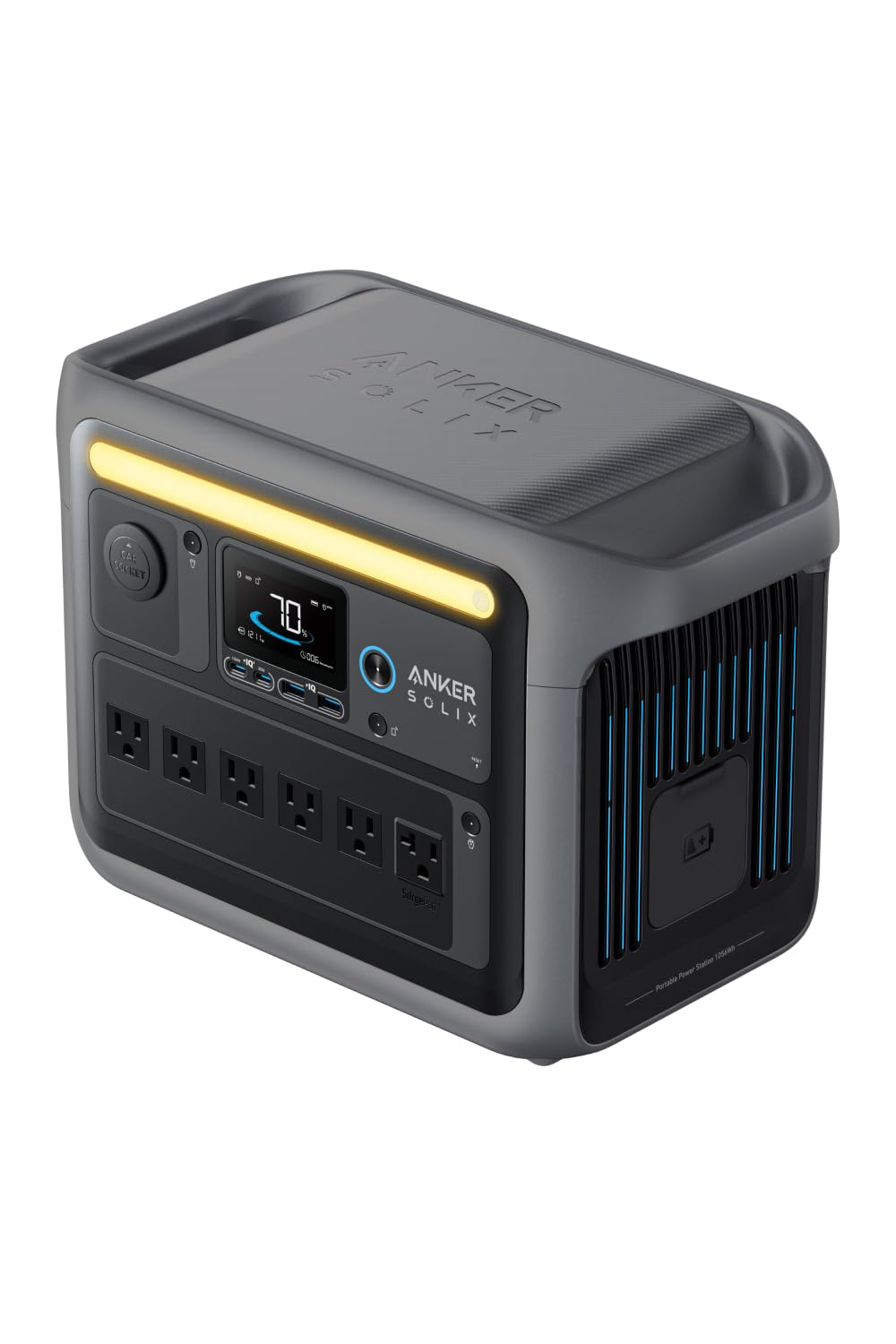 Anker Solix C1000 Portable Power Station ポータブル電源 1056Wh 58分急速充電 高出力AC(定格1500W / 瞬間最大2000W / SurgePad