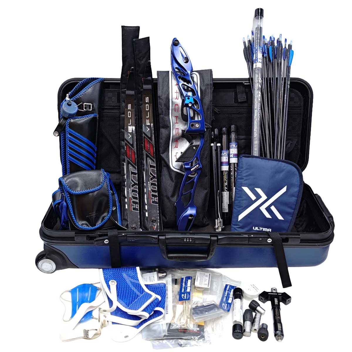 【中古】HOYT GRAND PRIX EPIK ハンドル VELOS ベロス リム シブヤ Ultima Rc2 RH サイト 他 アーチェリー 道具一式