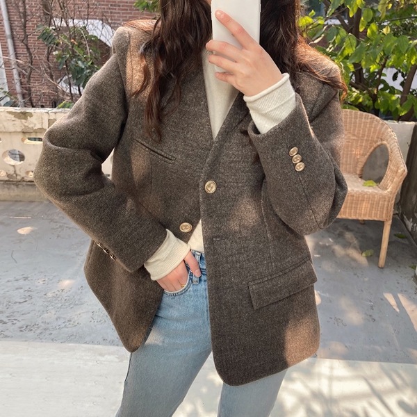 送料0円! 韓ファッションメイビノカラスタンダードハーフジャケットコート(outer1164)