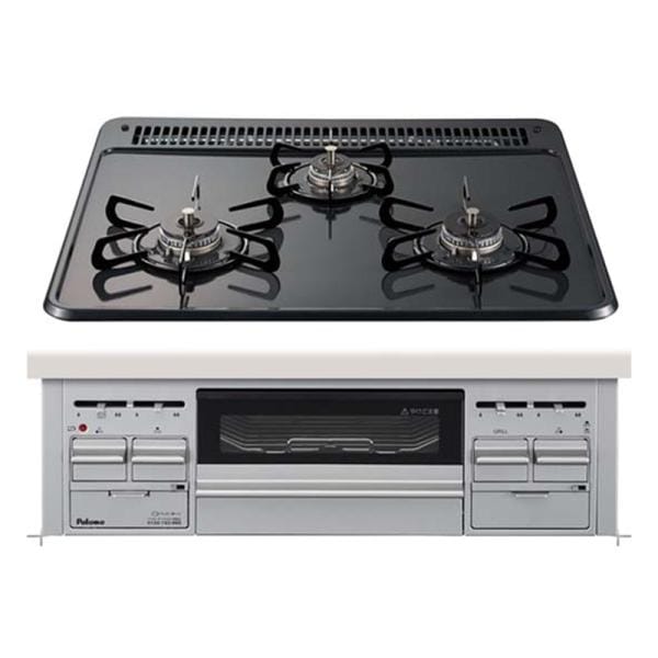 ビルトインコンロ 都市ガス 3口 ラ・クック対応 ブランドスタンダード 60cm幅 水なし両面焼きグリル PD-N36WS-13A 44,175円