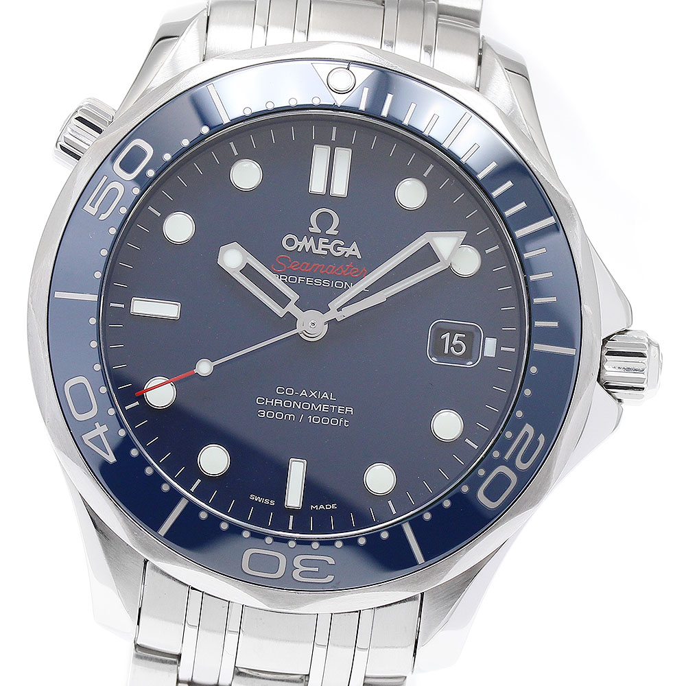 訳あり オメガ OMEGA 212.30.41.20.03.001 シーマスター ダイバー300M デイト コーアクシャル 自動巻き メンズ 保証書付き_888211【中古】