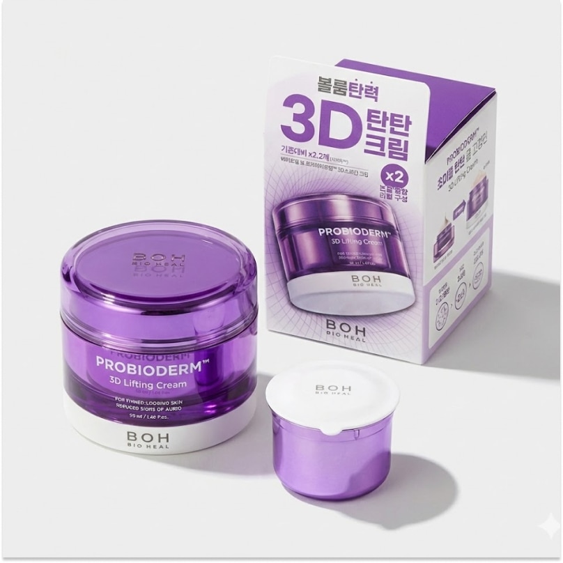 プロバイオダーム3Dリフティングクリーム, 50ml, 本品+レフィル