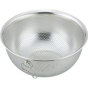 (40個セット) ステンレス パンチング ざる/調理器具 (20cm) スタッキング式 リング付き 吊り下げ収納可足付き SUIグート