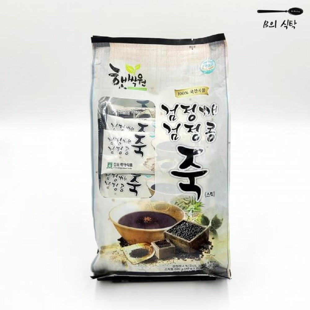 韓国-K MEAL Bの食卓 香ばしくて柔らかい黒豆 黒ゴマ 朝 簡単食事の代わりに禅食粥-K FOOD