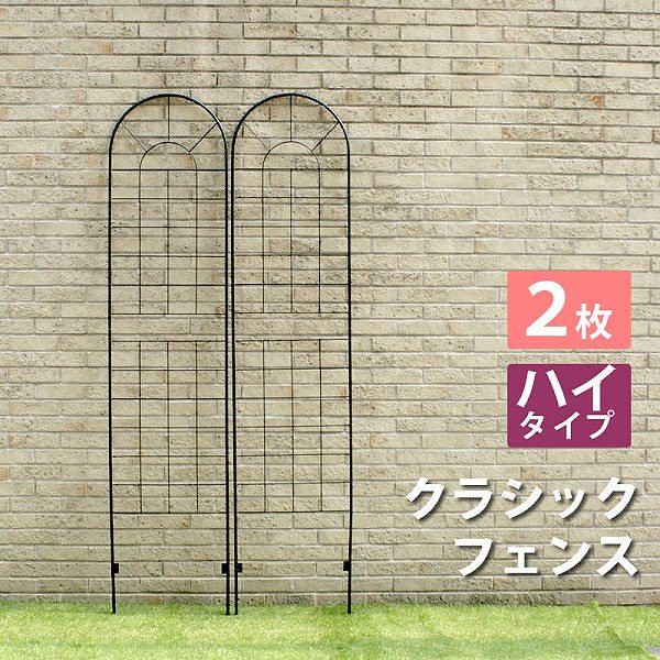アイアン フェンス 220 (2枚組) 地面に刺すだけ 仕切り 目隠し 境界線 花壇 フラワー ガーデン ガーデニング