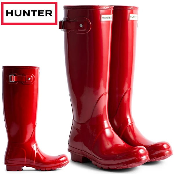 ハンター HUNTER レディース オリジナル トール グロス レイン ブーツ シューズ WFT1000RGL-MLR