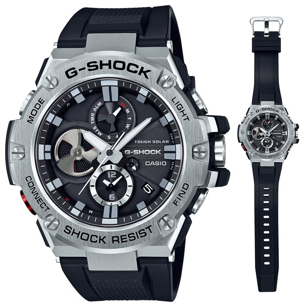 カシオ 【国内正規品】G-SHOCK(ジーショック) G-STEEL Bluetooth Gショック　メンズタイプ GST-B100-1AJF