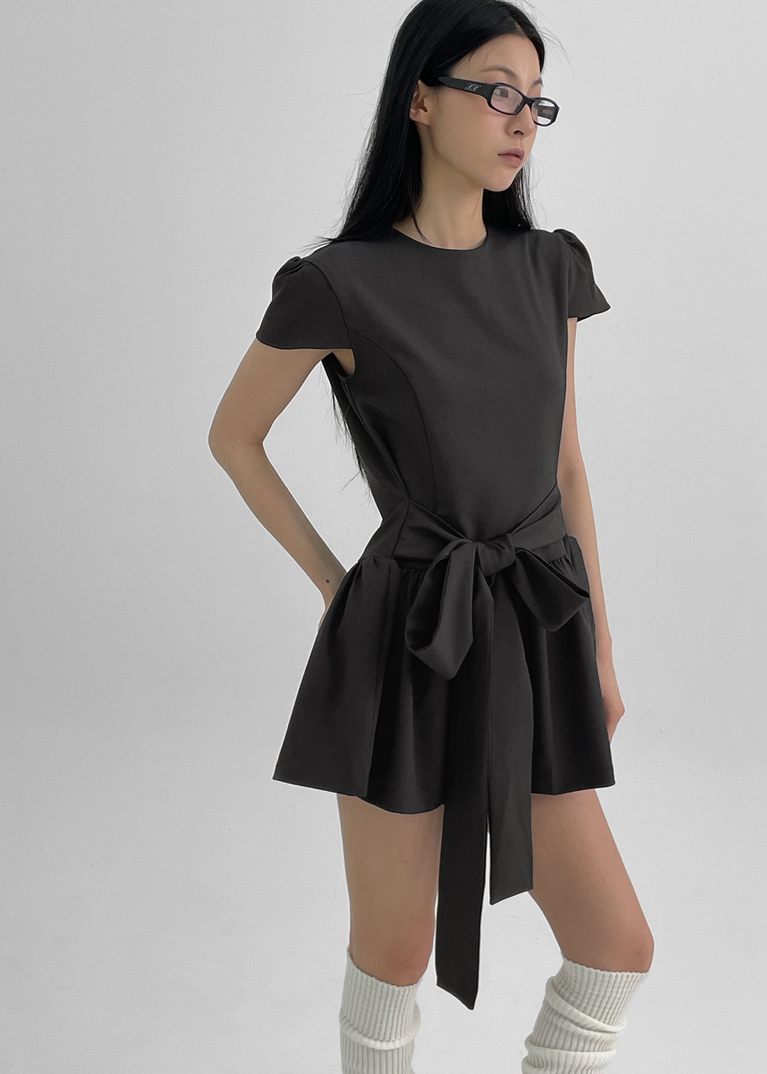 ベンソフレアリボンミニワンピース 7,682円