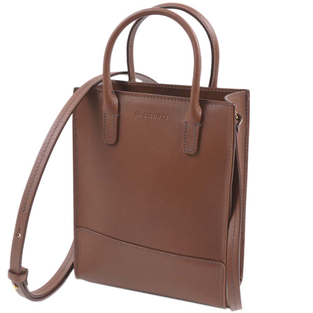イルビゾンテ バッグ ショルダーバッグ ハンドバッグ クロスボディ ミニ レザー ブラウン IL BISONTE BHA014-PV0039-BW300H
