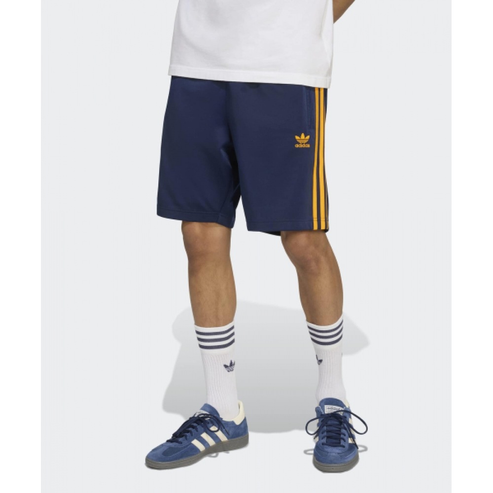 アディダスファイヤーバードショートパンツ-ナイトインディゴ:オレンジ/KA0483