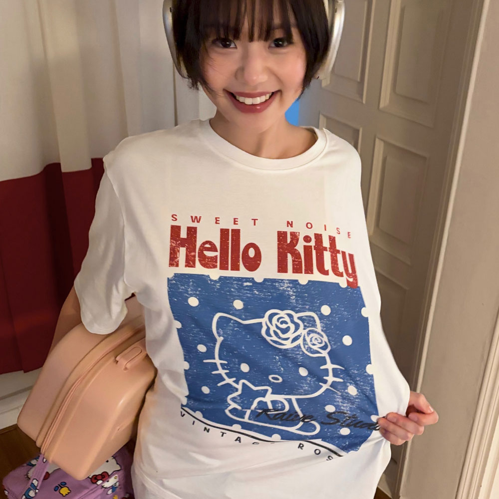 RAIVE X HELLO KITTY ドットグラフィックTシャツ VW6ME003_2color