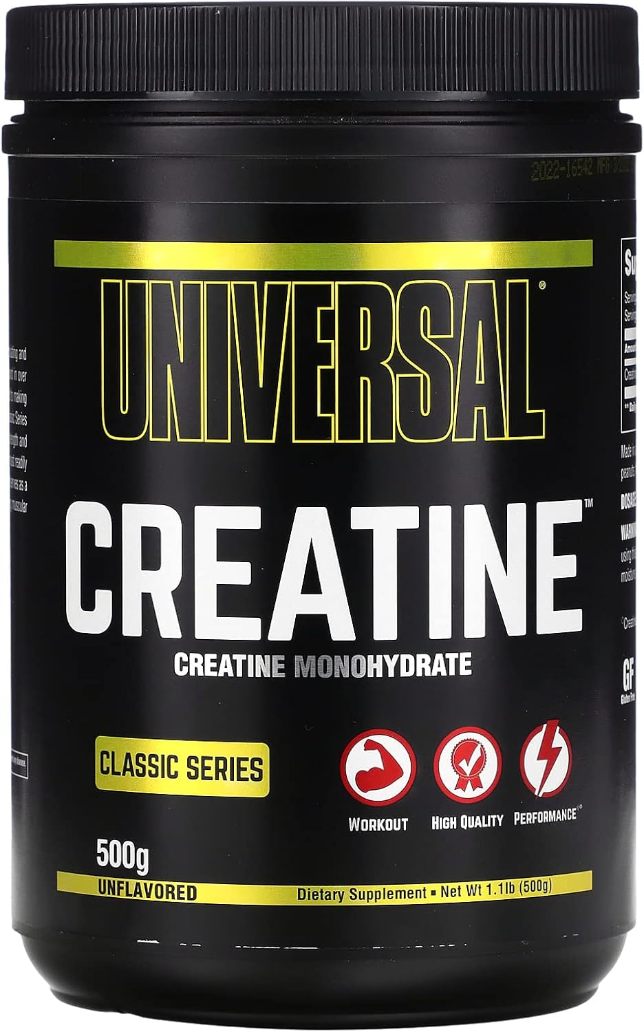 Universal Nutrition Creatine Powder Unflavored Creatine Monohydrate - 500g