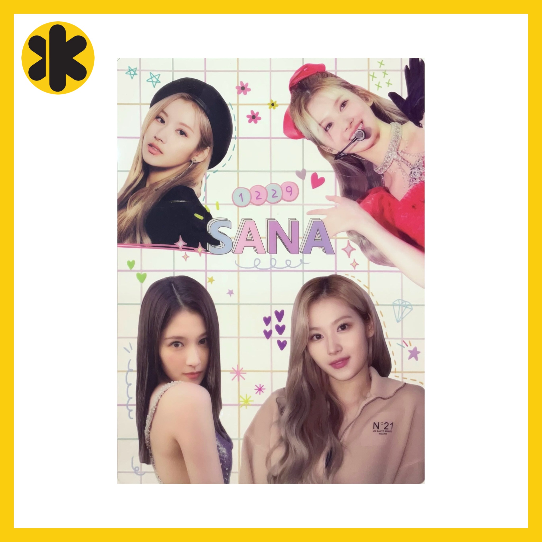 Qoo10] TWICE SANA クリア下敷き 透明
