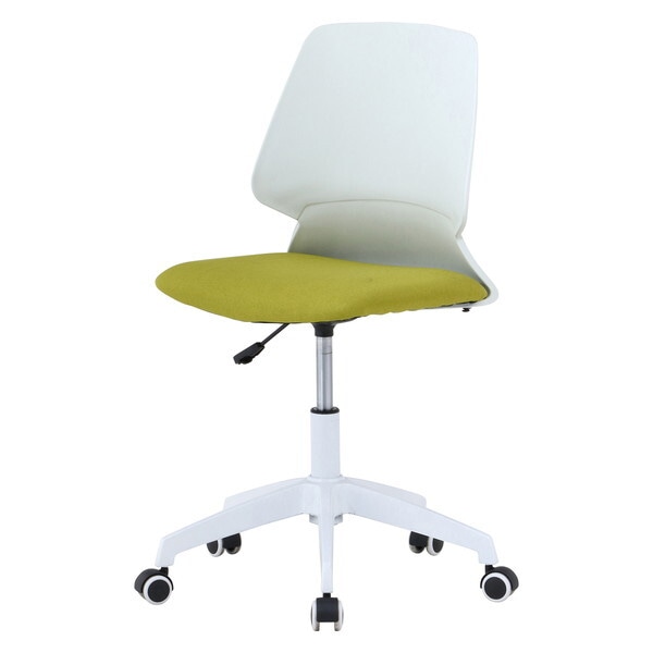 不二貿易 49999 オフィスチェア 3117-4 WH/GR ホワイト/グリーン メーカー直送