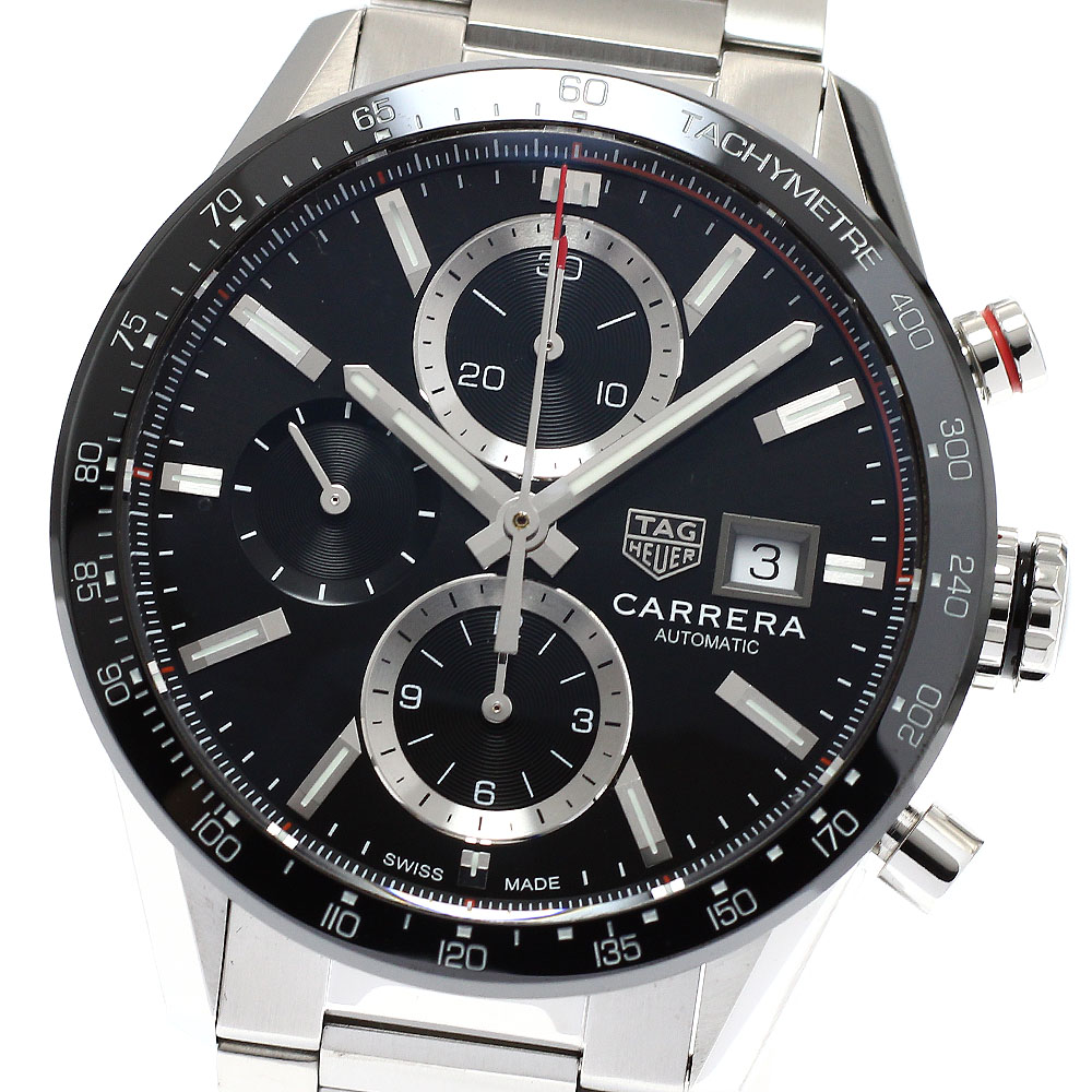 タグホイヤー TAG HEUER CBM2110.BA0651 カレラ キャリバー16 クロノグラフ デイト 自動巻き メンズ 良品 保証書付き_920805【中古】