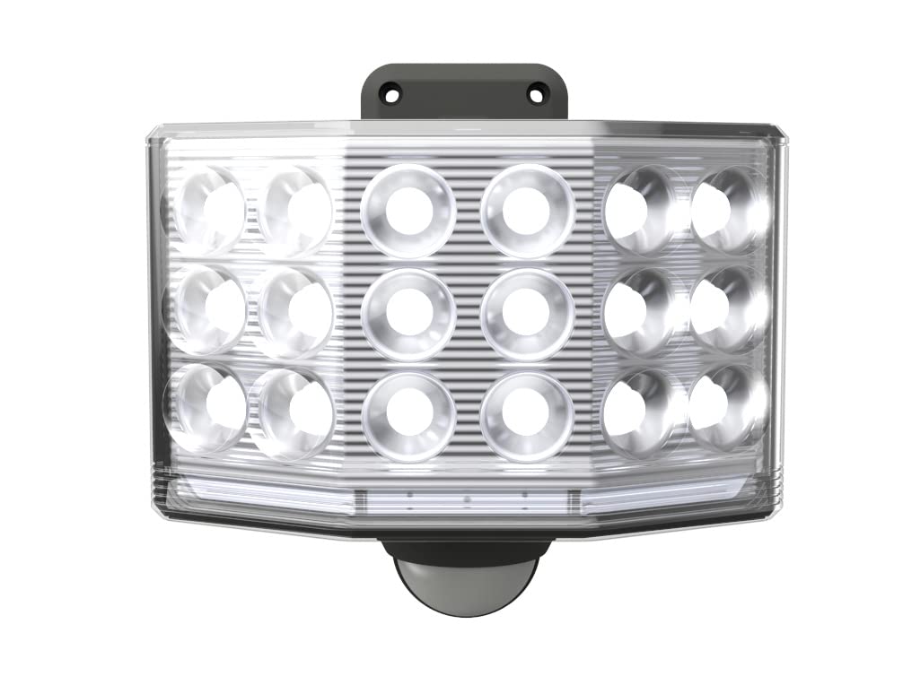 ムサシ 9Wワイド フリーアーム式LED乾電池センサーライト LED-170 ブラック