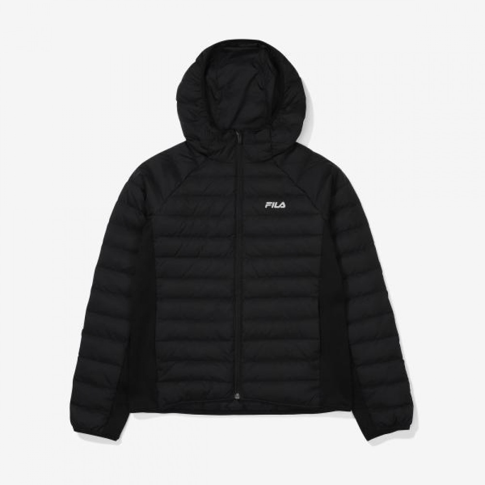 FILA フード ウーブン ダウン 軽量パディングジャケット