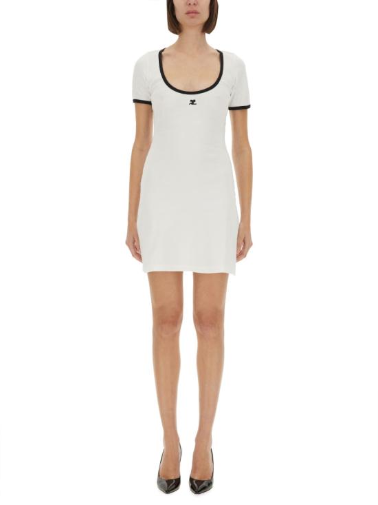 COURREGES Women Dresses 225JRO600 JS02030098 WHITE