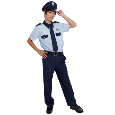 コスプレ 仮装 コスプレ ポリス Patymo ポリスマン 半袖 【 コスプレ 衣装 ハロウィン 仮装 コスチューム ポリス 警察 メンズ 婦人警官 婦警 パーティーグッズ 大人用 ハロウィン スワ