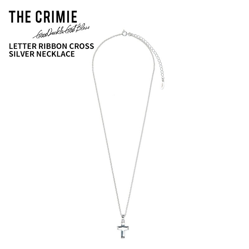 クライミー メンズ クロスネックレス THE CRIMIE レターリボンクロスシルバーネックレス メンズアクセサリー シルバー925 アメカジ CR1-02C1-JW42
