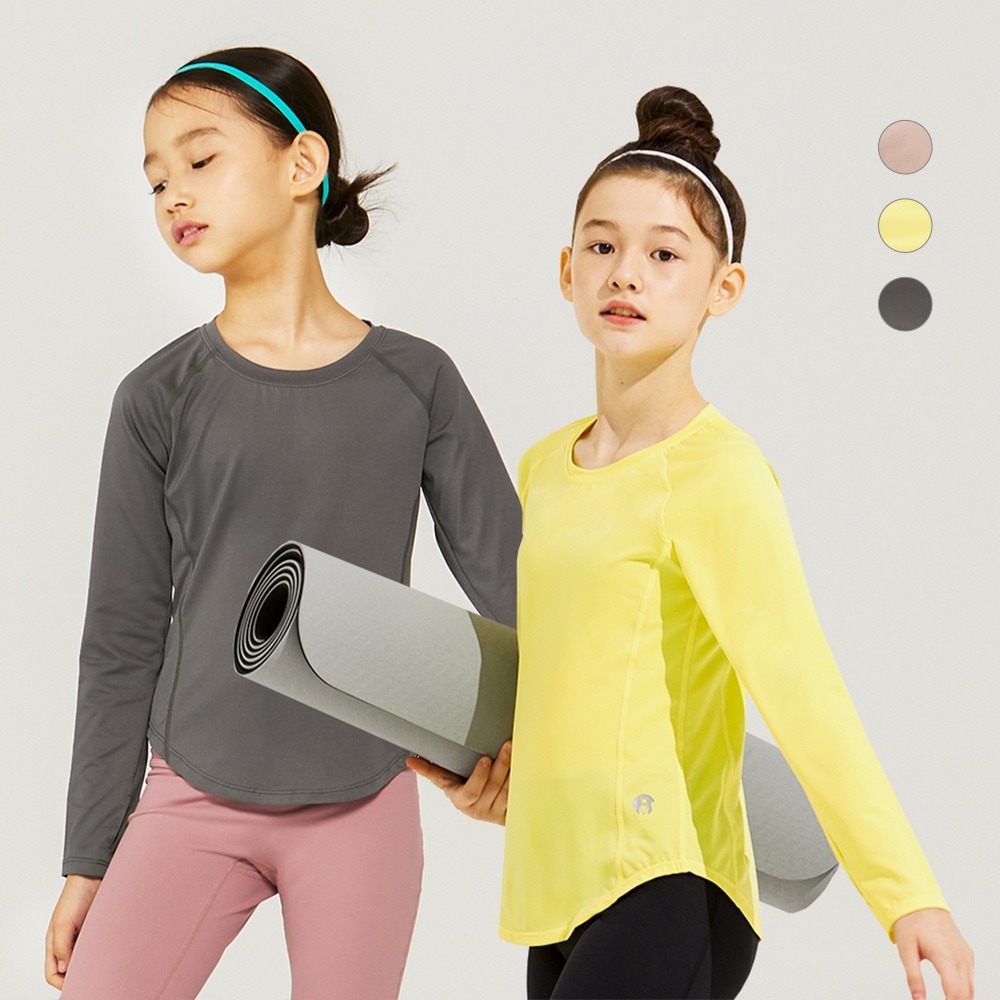 パフォーマンス 長袖 Tシャツ キッズ ヨガウェア 4,717円