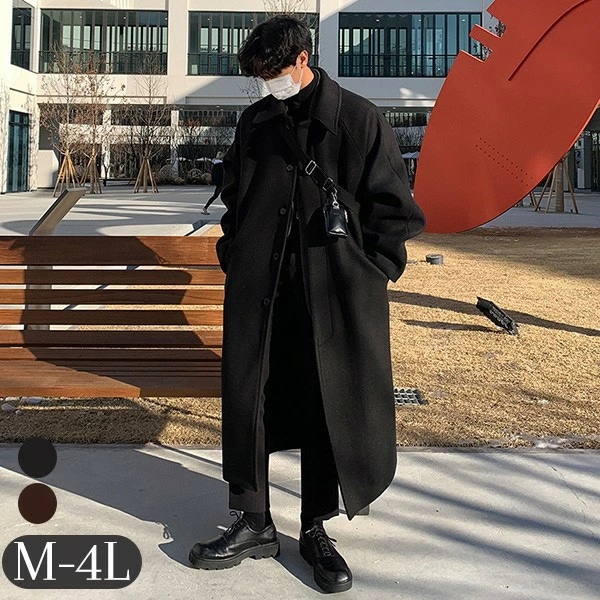 チェスターコート ジャケット ロング丈コート ビジネス フォーマル メンズ アウター 男性 秋冬コート メンズコート 手厚い 大きいサイズ 冬服 ブラック 無地 20代 30代 40代 bg082ze