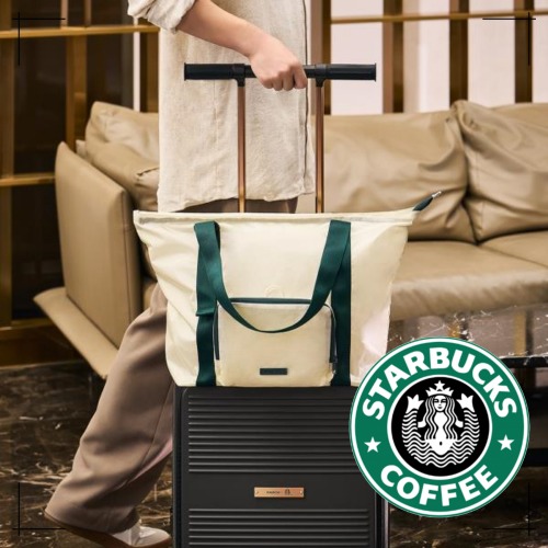STARBUCKS公式 キャリー ポケットバッグ RAWRAW packable bag