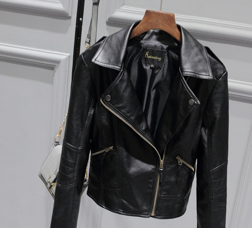 ライダース レザージャケット アウター ジャケット 上着 袖あり 長袖 襟付き スリム 細身 ファスナー ポケット 前開き 薄手 かわいい 大人可愛い きれいめ シンプル カジュアル 大人 おしゃれ