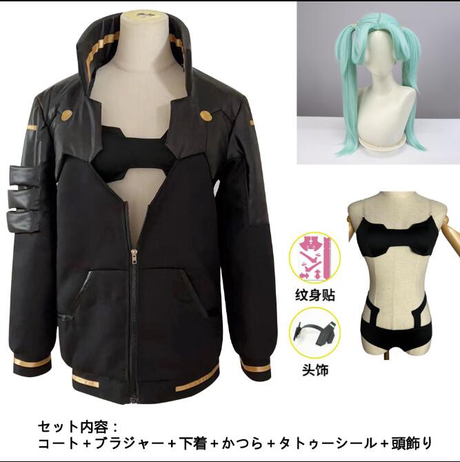 変装 仮装 ハロウィン イベント コスチューム コスプレ衣装 ルーシー Rebecca Lucy サイバーパンク:エッジランナーズ Edgerunners Cyberpunk: スーツ ハロウィン 2