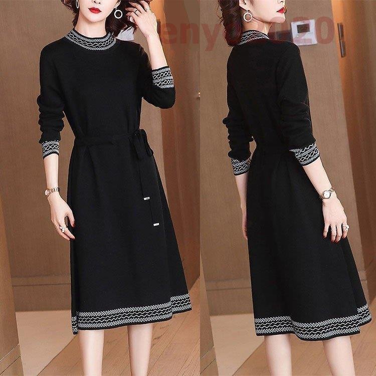 ニットワンピース レディース 40代 ワンピース 春秋 きれいめ マキシ丈ワンピースドレス上品 長袖