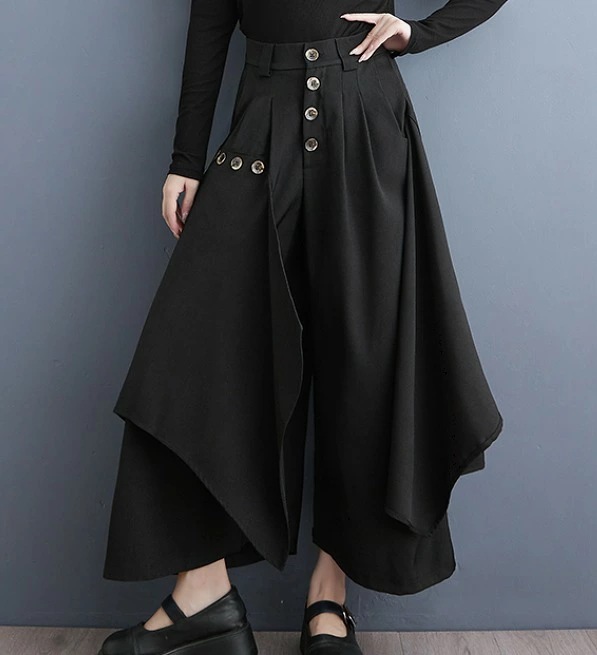 キュロット ロング丈 アシンメトリー ボトムス 個性派 レディース大きいサイズ レディース 秋冬 下着 ボトムス ストレート スキニー ショーツ pants 5,891円