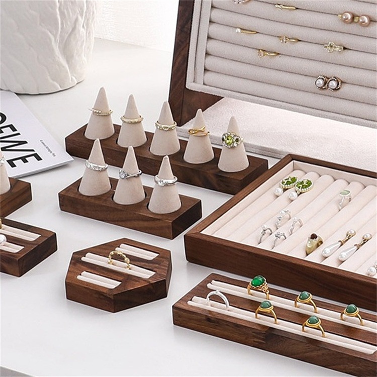 早い者勝ち 手作り風木スタンド アクセサリー展示用